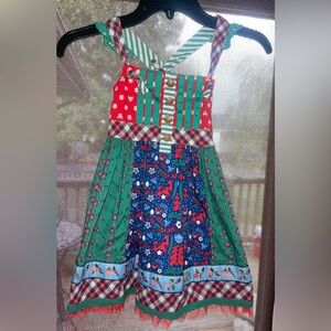 Matilda Jane Christmas dress size 4 girls, Boutique Christmas outfit for girls